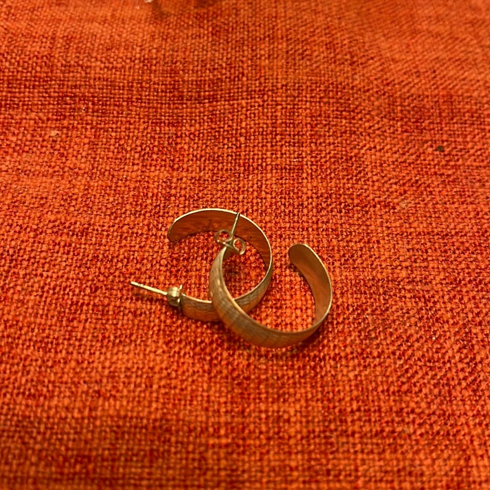 SILVER half hoop earrings!